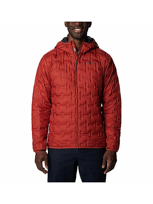 Buy Orange Delta Ridge Down Hooded Jacket for Men Online at Columbia Sportswear 518083
