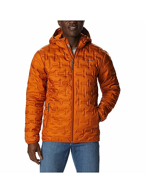 Buy Orange Delta Ridge Down Hooded Jacket for Men Online at Columbia Sportswear 488278