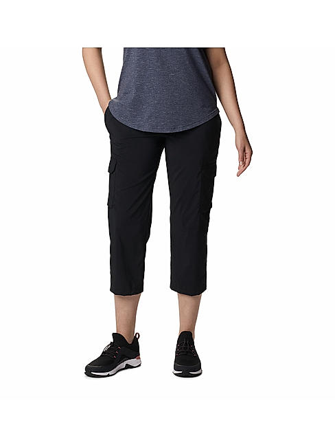 Columbia Women BLACK Silver Ridge Utility Capri