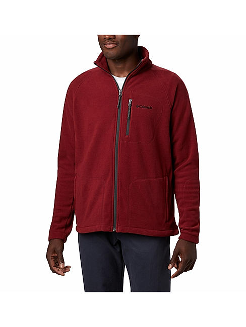 Columbia Men Red Fast Trek II Full Zip Fleece