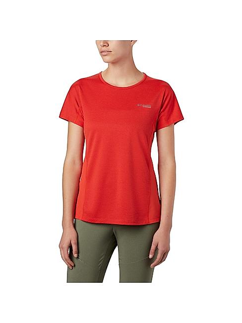Columbia Women Orange W Irico Knit SS