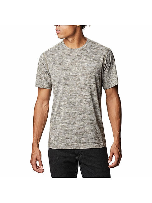 Columbia Men Green Deschutes Runner Short Sleeve Shirt
