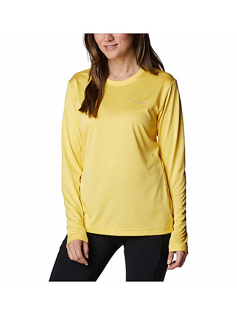 Columbia Women Yellow Columbia Hike LS Shirt