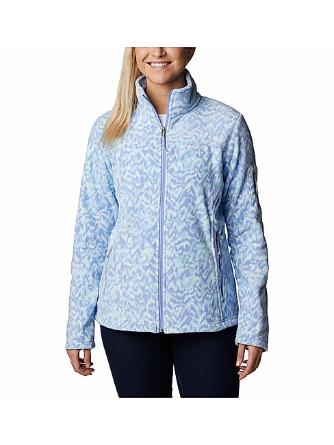 Columbia Women Purple Fast Trek Printed Jkt