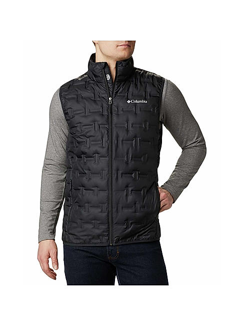 Columbia Men Black Delta Ridge Down Vest