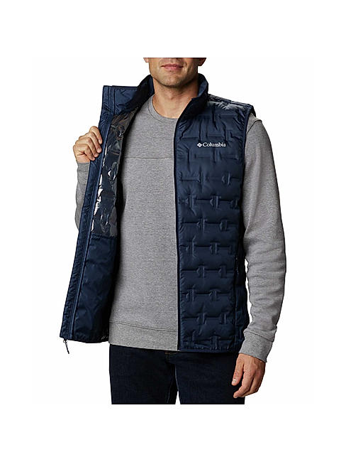 Columbia Men Blue Delta Ridge Down Vest