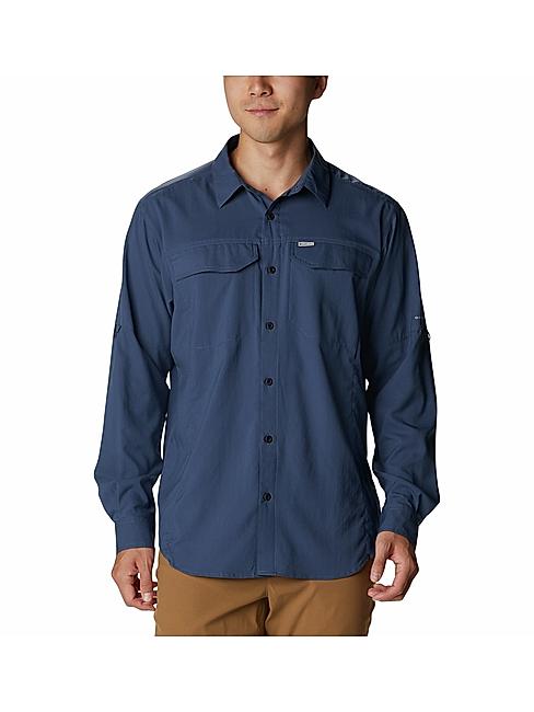 Columbia Men Blue Silver Ridge Lite Long Sleeve Shirt