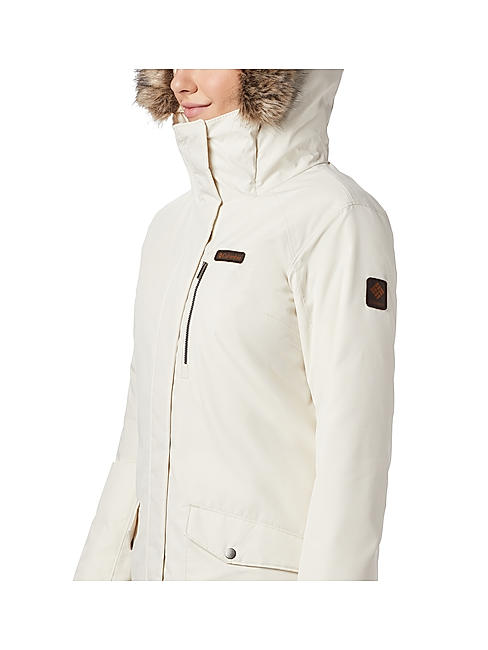 Buy White Suttle Mountain Long Insulated Jacket for Women Online at ...