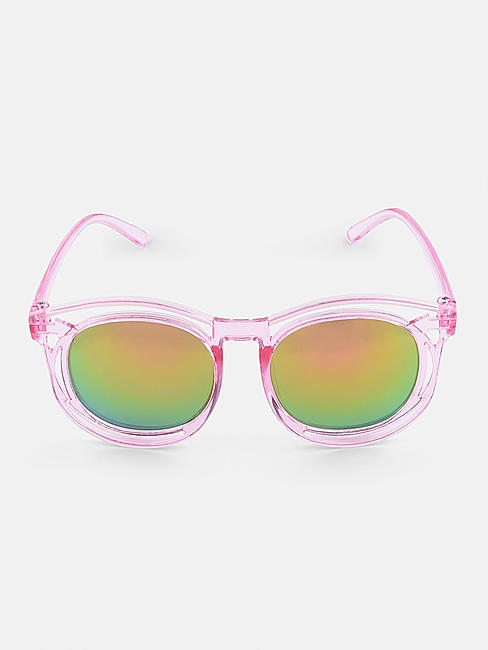 ToniQ Kids Pink Rainbow Uv Protected Sunglass For Girls