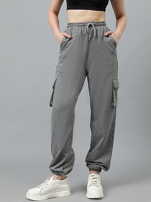 KOTTY Womens Solid Track Pants