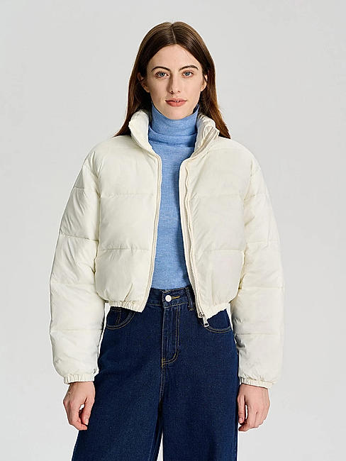 KOTTY Women Full Sleeve Solid Puffer Jacket