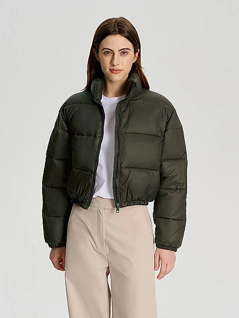 KOTTY Women Full Sleeve Solid Puffer Jacket