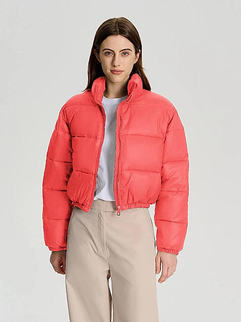 KOTTY Women Full Sleeve Solid Puffer Jacket