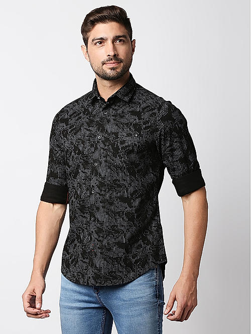 Dark shirts for men clearance