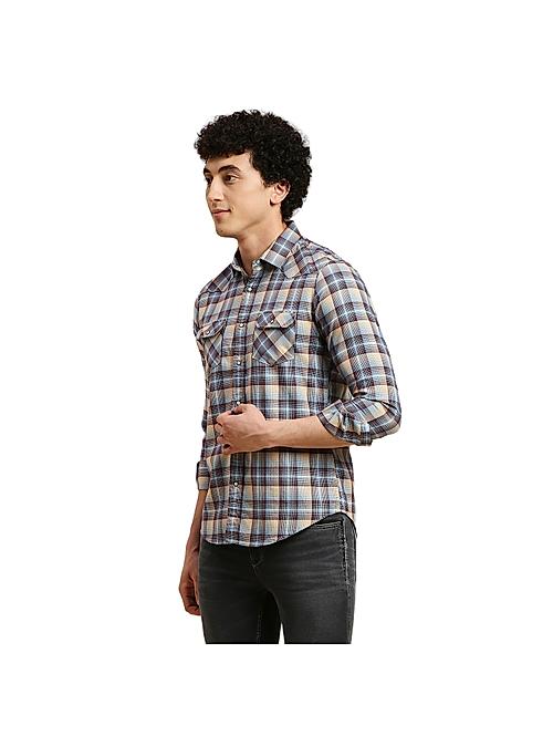 Killer Checks Burgandie Shirts For Men