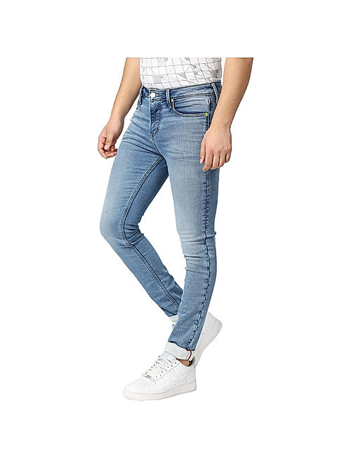 Killer Blue Solid Skinny Fit Jeans