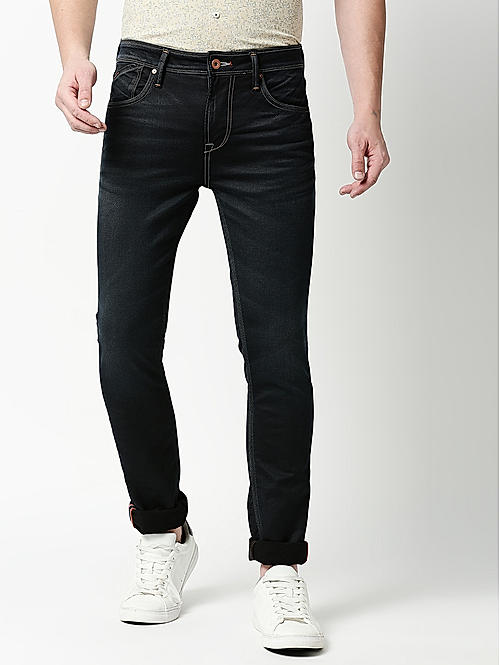 Killer Blue Solid Ankle Fit Jeans