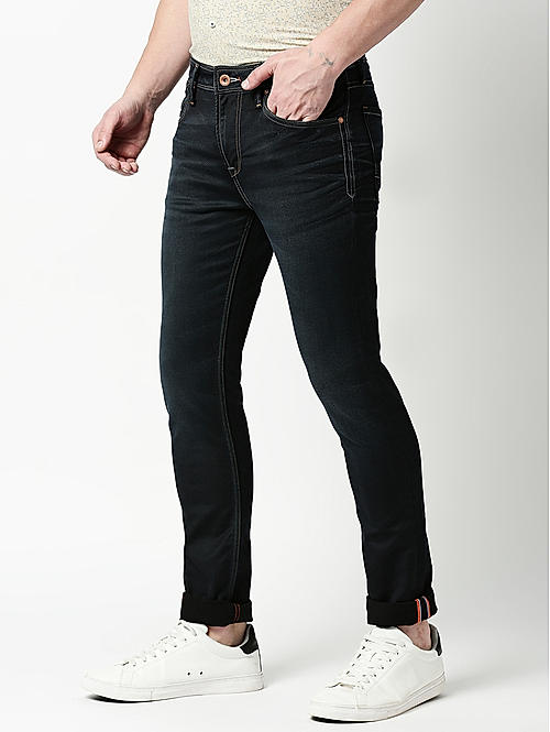 Killer Blue Solid Ankle Fit Jeans