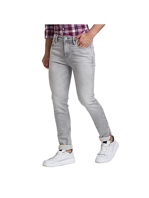 Killer Grey Solid Ankle Fit Jeans