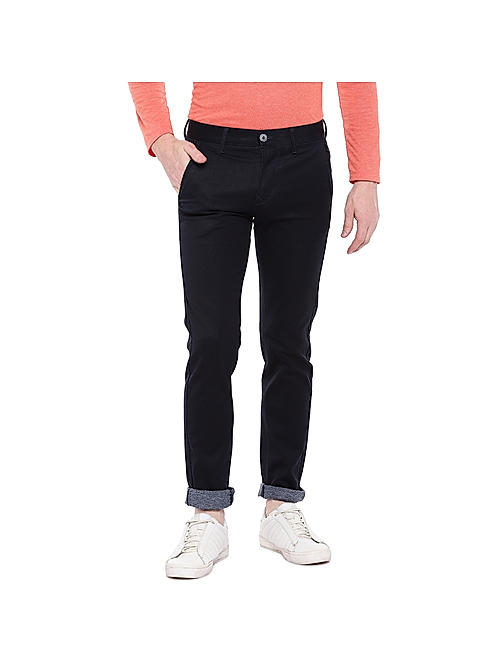Buy One Friday Boys Navy Blue Relaxed Chinos Trousers - Trousers for Boys  18082200 | Myntra