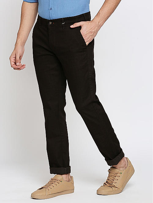 Mens Formal Black Trousers For Mens  Jet Black Formal Trouser For Men