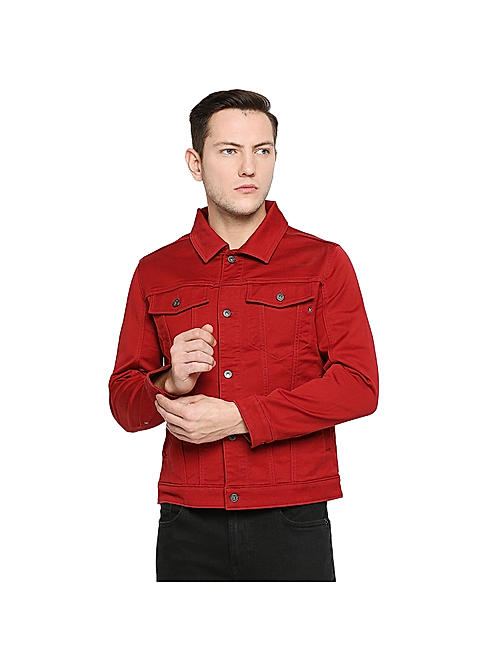Buy Solid High Neck Khaki Jacket for Men Online at Killer | 524446