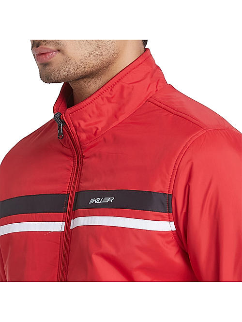 Buy Men Red Solid Full Sleeves Casual Jacket Online - 253158 | Allen Solly