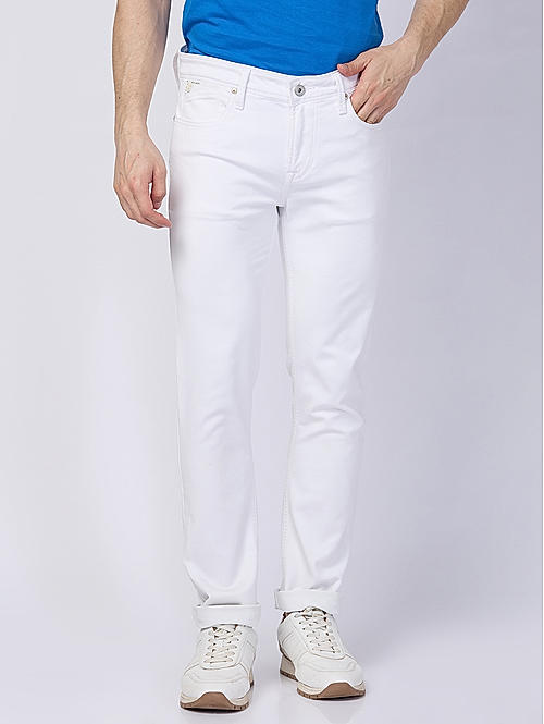 Killer Men White Solid Skinny Fit Jeans