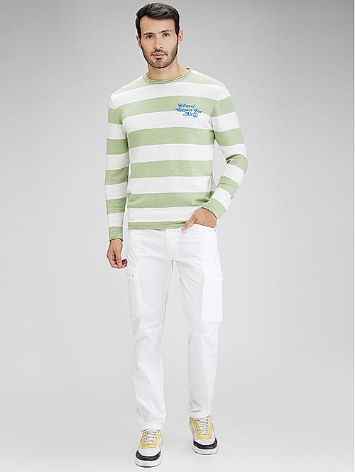 Killer Men White Slim Fit Solid Utility Cargo