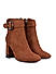 Brown Ankle Boots with Block heels