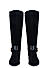 Black Faux Suede Knee High Boots