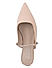 Beige Faux Suede Mules with Embellished Strap