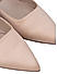 Beige Faux Suede Mules with Embellished Strap