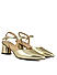 Gold Pointed Toe Heels