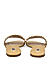 Green Gold Studded Flats