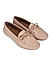 Nude Moccasins With Bow Detail