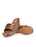Beige Snake Textured Wedges