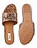 Beige Snake Textured Wedges
