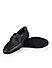 Navy Loafers With Buckle