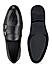Black Textured Leather Monk Straps