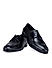 Black Plain Leather Lace Ups