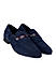 Navy Suede Leather Loafers