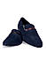 Navy Suede Leather Loafers