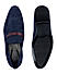 Navy Suede Leather Loafers