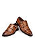 Tan Dual Tone Monk Straps Shoes