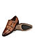 Tan Dual Tone Monk Straps Shoes