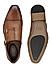 Tan Dual Tone Monk Straps Shoes