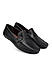 Black Moccasins With Leather Panel