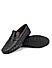 Black Croco Leather Loafers