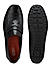 Black Croco Leather Loafers